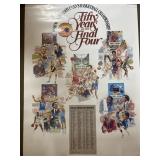 1988 Fifty Years of the Final Four poster 24x 36' 1988 Fifty Years of the Final Four poster 24x 36'