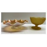 Vintage Fenton Peach Opalescent Carnival Glass Vintage Fenton Peach Opalescent Carnival Glass
