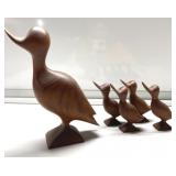 ADORABLE! vintage wood Duck & baby ducks ADORABLE! vintage wood Duck & baby ducks