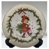 Antique Lefton Japan Hand-Painted Christmas Plate Antique Lefton Japan Hand-Painted Christmas Plate