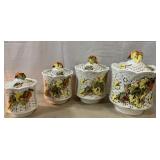 Retro canister set ceramic Retro canister set ceramic