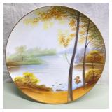 Occupied Japan hand-painted dinner size plate Occupied Japan hand-painted dinner size plate