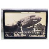 Print of TWA at old terminal Lambert St Louis air- Print of TWA at old terminal Lambert St Louis air-