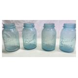 Antique blue glass Ball Mason Jars Antique blue glass Ball Mason Jars