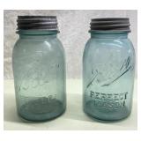 Antique blue glass Ball Mason Jars Antique blue glass Ball Mason Jars