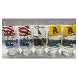Vintage American History glasses Vintage American History glasses