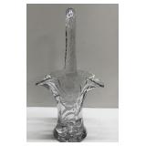 Beautiful antique glass basket 12' tall Beautiful antique glass basket 12' tall