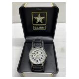U.S. Army Watch with Leather water resistant band- U.S. Army Watch with Leather water resistant band-