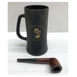 Kay Woodie Standard pipe & Playboy Club mug Kay Woodie Standard pipe & Playboy Club mug