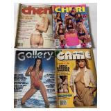 Vintage Cheri, Gallery & Game adult magazines Vintage Cheri, Gallery & Game adult magazines