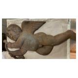 Antique cast cherub 28 x 15' Antique cast cherub 28 x 15'