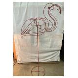 HUGE wire pink flamingo planter-60 inches tall! HUGE wire pink flamingo planter-60 inches tall!