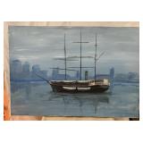 Ship painting 30 x 43.5' canvas Ship painting 30 x 43.5' canvas