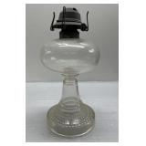 Antique depression glass oil lamp base Antique depression glass oil lamp base