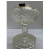 Antique depression glass oil lamp base Antique depression glass oil lamp base