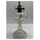 Antique depression glass oil lamp base Antique depression glass oil lamp base