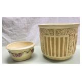 Large vintage Weller planter & bowl Large vintage Weller planter & bowl