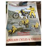 Vintage Yamaha motocross poster 23x28.5' Vintage Yamaha motocross poster 23x28.5'