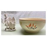 Vintage Cat Tail OvenProof Bowl & Figurine Planter Vintage Cat Tail OvenProof Bowl & Figurine Planter