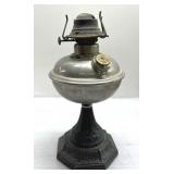CAST BOTTOM! Antique depression glass oil lamp CAST BOTTOM! Antique depression glass oil lamp