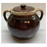 Drip glaze bean pot marked USA Drip glaze bean pot marked USA