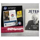 NEW pack of copy paper & Derek Jetter book NEW pack of copy paper & Derek Jetter book
