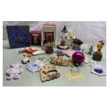 Vintage Christmas ornaments incl Raggedy Ann, Hall Vintage Christmas ornaments incl Raggedy Ann, Hall