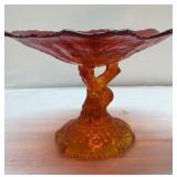 BEAUTIFUL vintage amber glass piece BEAUTIFUL vintage amber glass piece