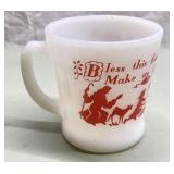 Fire King Anchor Hocking milk glass mug Fire King Anchor Hocking milk glass mug