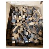 Box of Vintage wood stamps Box of Vintage wood stamps