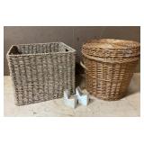 Wicker baskets & more Wicker baskets & more