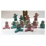 TINY ceramic glitter babies TINY ceramic glitter babies