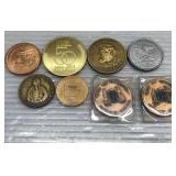 Vintage tokens (in small section) Vintage tokens (in small section)