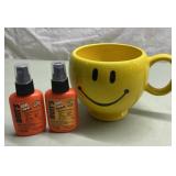 Ben's bug spray & Happy Face mug Ben's bug spray & Happy Face mug