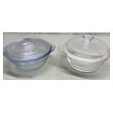 Antique Fire King blue glass & clear glass 8 oz Antique Fire King blue glass & clear glass 8 oz