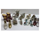 Lot of little decorative shoes Lefton more Lot of little decorative shoes Lefton more