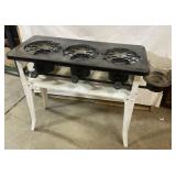 Antique self-standing 3 burner with fuel piece Antique self-standing 3 burner with fuel piece