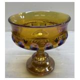 Carnival glass candy dish Carnival glass candy dish