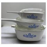 Vintage Corning Ware blue cornflower pieces Vintage Corning Ware blue cornflower pieces