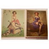 RARE vintage Gil Elvgren Pin Up Girl pieces RARE vintage Gil Elvgren Pin Up Girl pieces