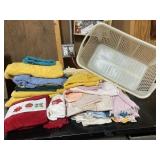 Shop, kitchen & bath towels & clothes basket Shop, kitchen & bath towels & clothes basket