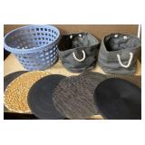 Baskets, placemats Baskets, placemats