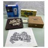 Wood boxes, print, rock decor more Wood boxes, print, rock decor more
