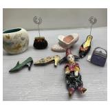 Clown, purses, little shoes more Clown, purses, little shoes more