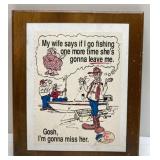 Bass Pro Shop fishing plaque Bass Pro Shop fishing plaque