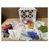 Crate of rags & towels Crate of rags & towels