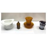 Akro agate, milk glass & more