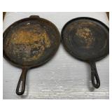 Cast iron griddle skillets