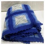 Vintage crocheted throw blanket