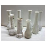 Vintage milk glass pieces
